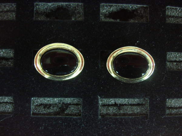 Vintage Sarah Coventry Gold Tone Cufflinks - Unique Design #374 - Excellent Condition