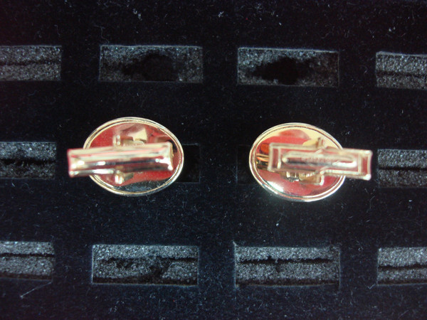 Vintage Sarah Coventry Gold Tone Cufflinks - Unique Design #374 - Excellent Condition