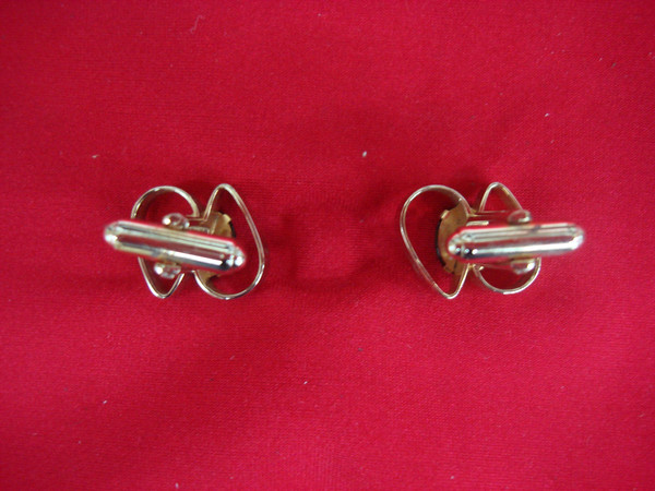 Vintage Gold Tone Cufflinks - Unique Design, Excellent Condition