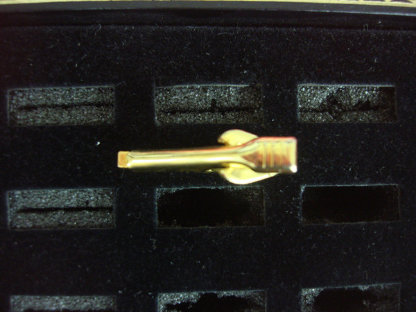 Vintage Gold-Tone Tie Clip - Unique Mid Century Accessory #416