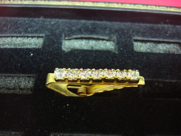 Vintage Gold-Tone Tie Clip - Unique Mid Century Accessory #416