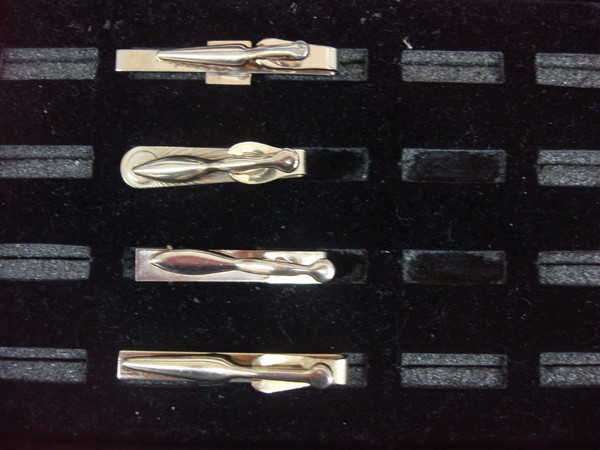 Vintage Gold Tone Tie Clip Set of 4 - Unique & Collectible #422
