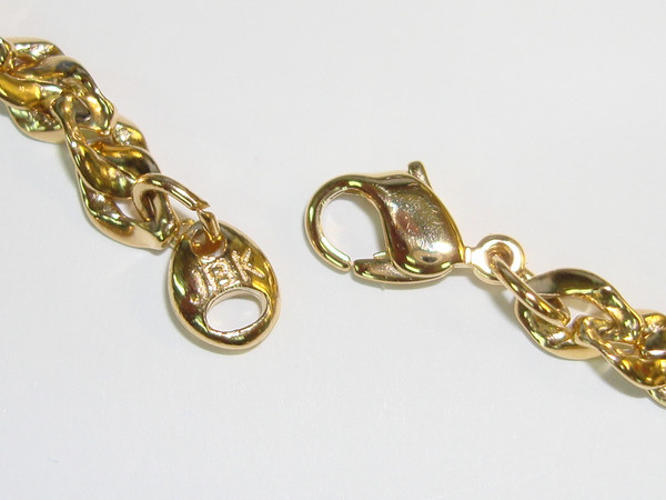 Vintage Camrose & Kross JBK Paperclip Rhinestone Necklace | Estate Find | Gold-Tone Chain