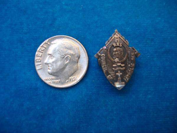Vintage Sterling Silver Holy Name Society Lapel Pin - Catholic Men's Council