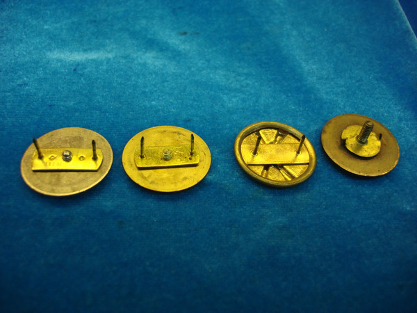 Vintage US Army Collar Pin Set of 4 - Infantry, Ordnance Corps & More