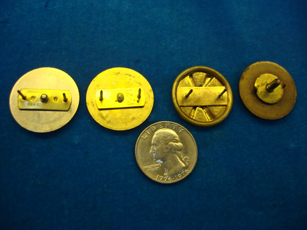 Vintage US Army Collar Pin Set of 4 - Infantry, Ordnance Corps & More