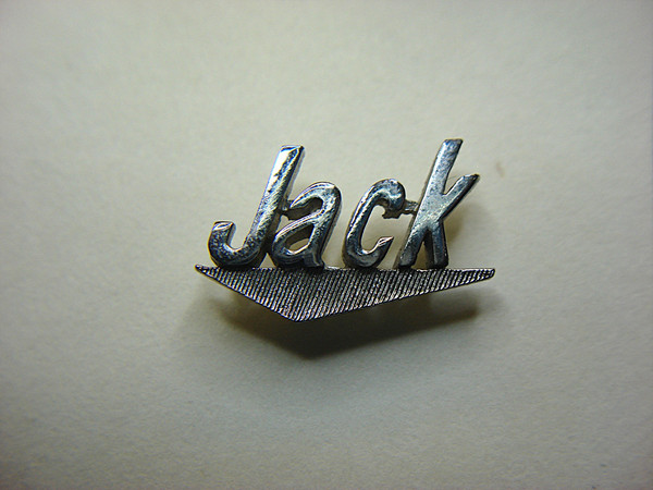 Vintage Swank Silver-Tone 'Jack' Tie Tac - Unique & Collectible