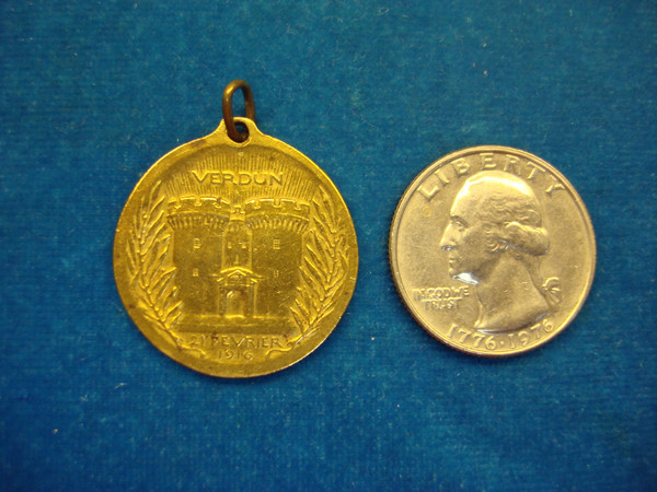 WWI Battle of Verdun Commemorative Bronze Medallion | FRANCE 1916 