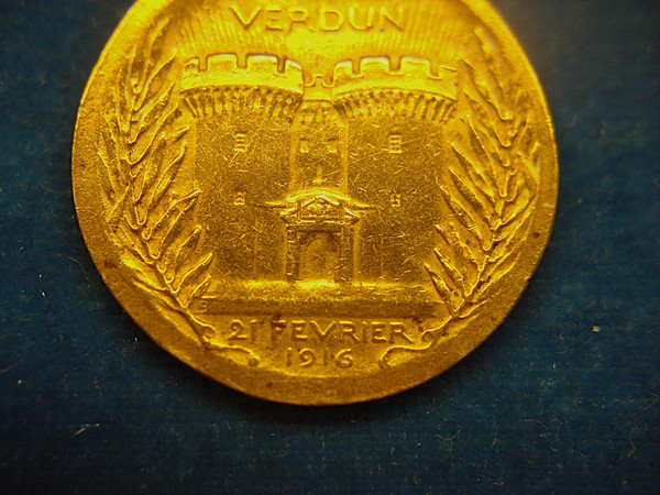 WWI Battle of Verdun Commemorative Bronze Medallion | FRANCE 1916 