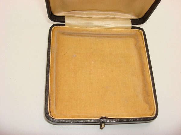 Vintage Strawbridge & Clothier Art Deco Leather Jewelry Box - Philadelphia