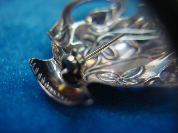 Vintage Sterling Silver Teapot Pin - Intricately Detailed & Excellent Condition