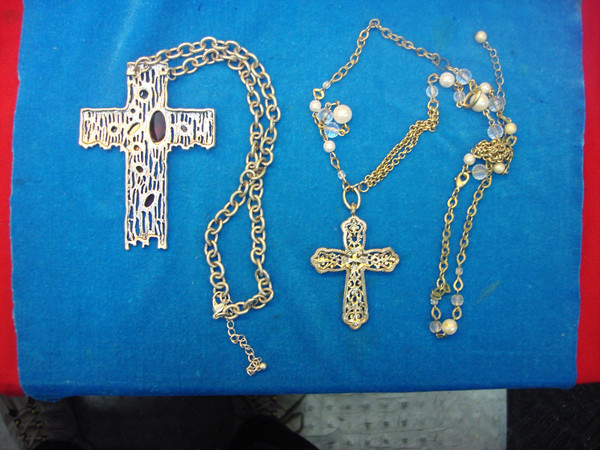 Vintage Cross Pendants & Necklaces - Estate Find (24+ Unique Pieces)