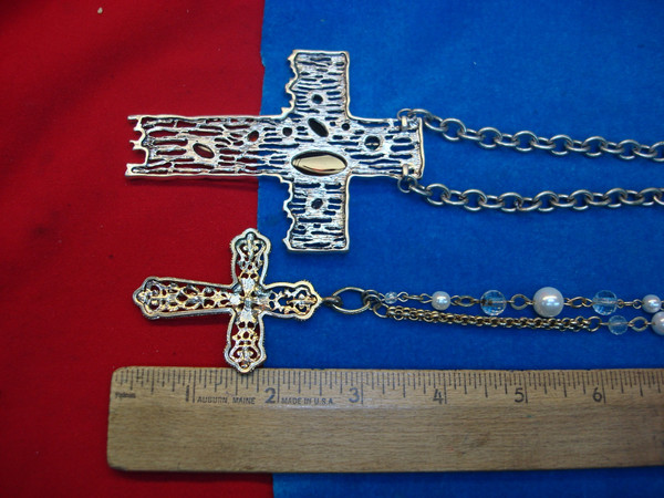 Vintage Cross Pendants & Necklaces - Estate Find (24+ Unique Pieces)