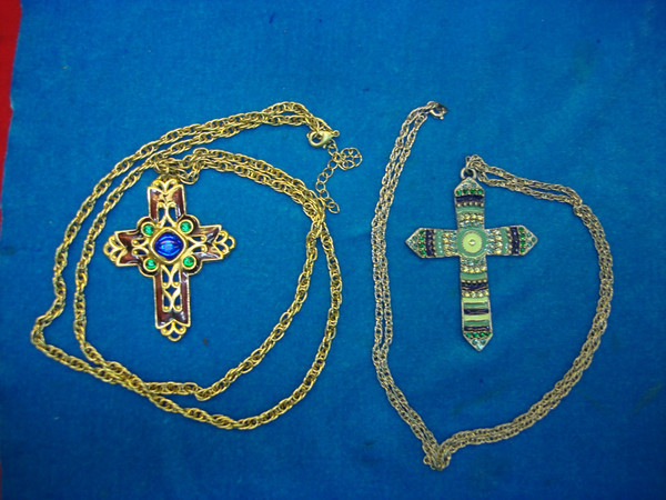 Vintage Cross Pendants & Necklaces - Estate Collection of 24+ Unique Pieces