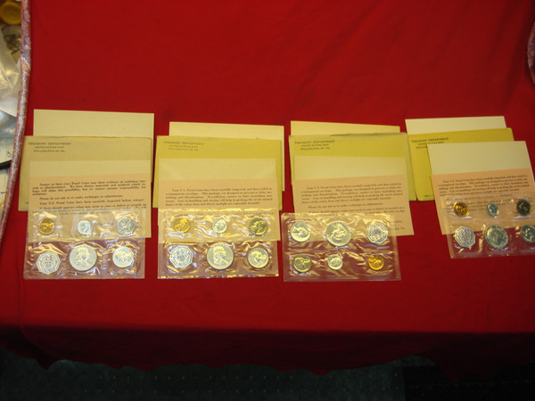 1961-1964 U.S. Proof Coin Sets (Mint Condition) - Complete with Envelopes & Certificates