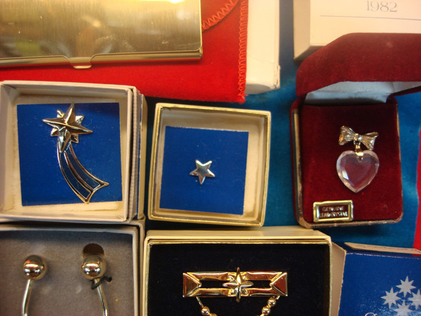Vintage Avon Sales Awards Lot of 13 - Unworn & Original Boxes