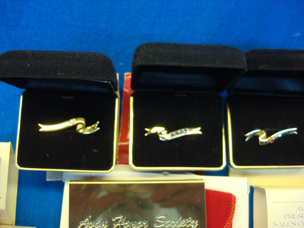 Vintage Avon Sales Awards Lot of 13 - Unworn & Original Boxes