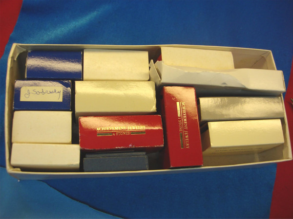 Vintage Avon Sales Awards Lot of 13 - Unworn & Original Boxes