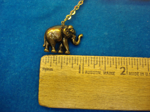 Vintage Elephant & Calf Pin - Multicolored Stone Accents, Estate Collection