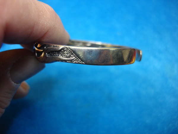 Vintage Harley Davidson H-D Cuff Bracelet - Silver Tone, Size 5 3/4