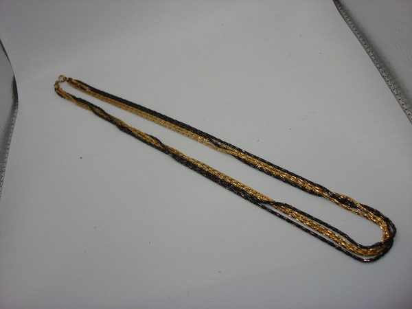 Vintage Crown Trifari 4-Strand Chain Necklace (24