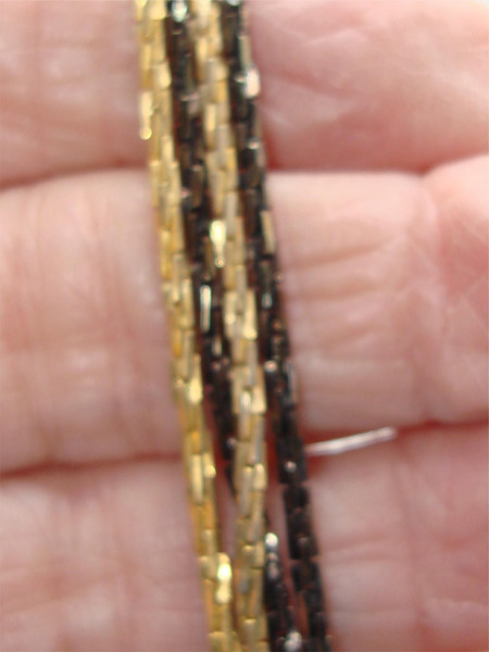 Vintage Crown Trifari 4-Strand Chain Necklace (24