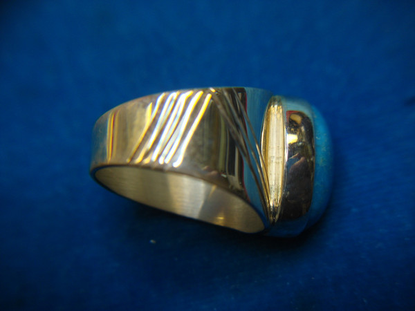 Unique Sterling Silver Turquoise Ring (Size 9, Large Stone)