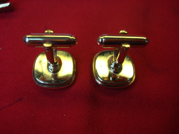 Vintage Anson Masonic Cufflinks & Tie Clip Set - Excellent Condition