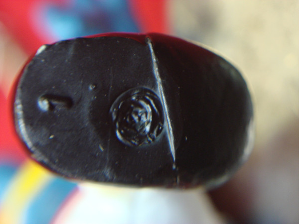 Vintage 1980s Sportive Smurf Keychain - Hand-Painted, Excellent Condition (Schleich & Peyo)