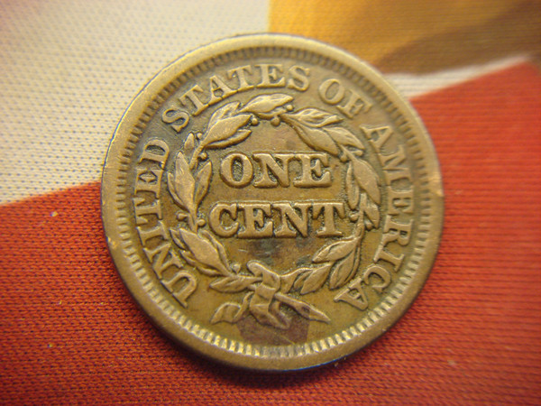 1847 Braided Hair Large Cent - Authentic U.S. Copper Coin (Nice Condition)