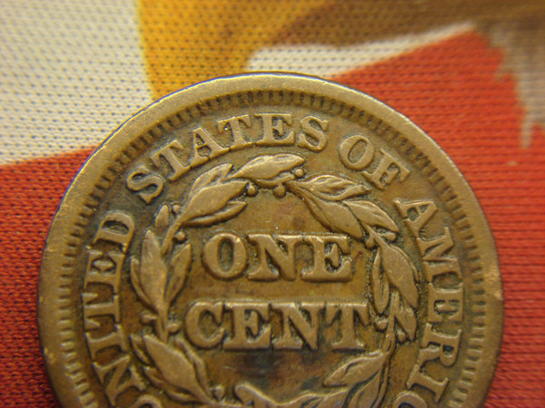 1847 Braided Hair Large Cent - Authentic U.S. Copper Coin (Nice Condition)