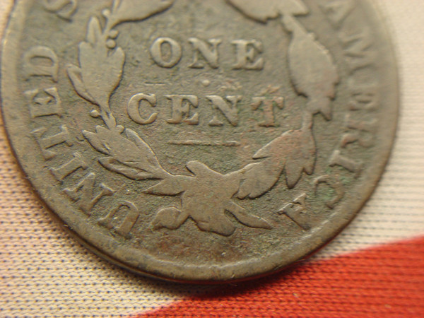 1833 Coronet Head Large Cent - Original Copper USA Coin (Nice Patina)