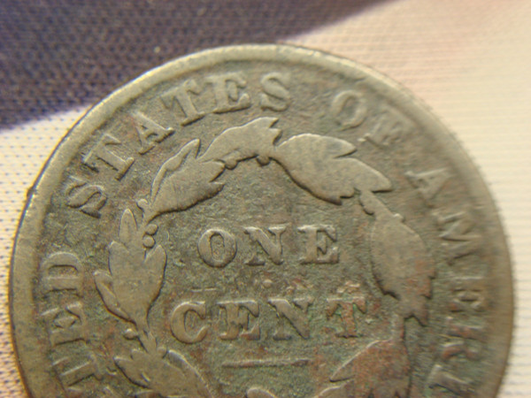 1833 Coronet Head Large Cent - Original Copper USA Coin (Nice Patina)