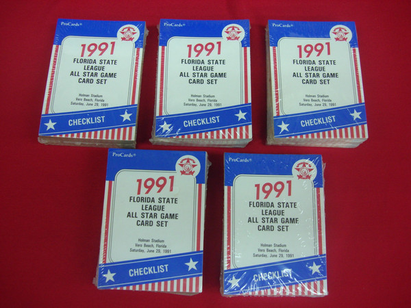 1991 Florida State League All-Star Procards Set (Rusty Greer, Minor League Baseball Cards) - Factory Sealed