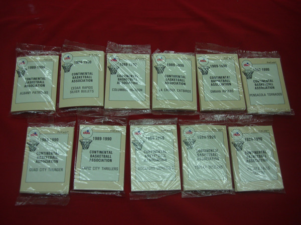 1989-90 CBA ProCards Complete Team Set Run (John Starks, Cedar Rapids Bullets) - Factory Sealed