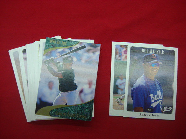 1996 Carolina League All-Star Set w/ Jose Guillen B9 Insert (Jones, Tejada, Casey) -  Sponsor Version