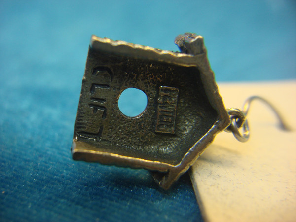 Handcrafted Pewter Birdhouse Earrings by Jim Clift - Unique & Detailed Artisan Design