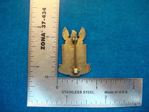 Vintage WWII US Army Air Force Sterling Silver Pilot Training Lapel Pin - Enamel