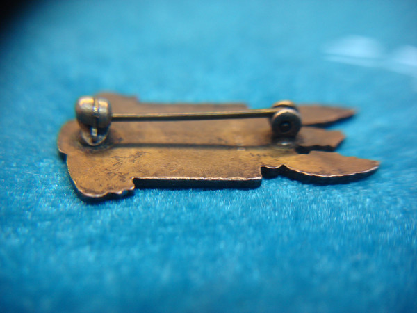 Vintage WWII US Army Air Force Sterling Silver Pilot Training Lapel Pin - Enamel