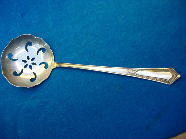 Vintage Baker Manchester Sterling Silver Bonbon Spoon (6 1/4