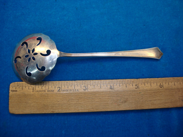 Vintage Baker Manchester Sterling Silver Bonbon Spoon (6 1/4