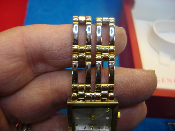 Anne Klein Women's Fashion Watch - Gold & Silver-Tone, Diamond Accents, Excellent Condition