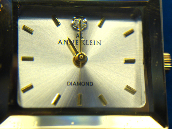 Anne Klein Women's Fashion Watch - Gold & Silver-Tone, Diamond Accents, Excellent Condition