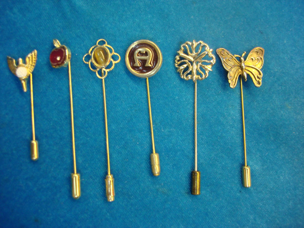 Vintage Stick Pin Collection (6 Unique Pins) - Estate Finds & Pretty Designs