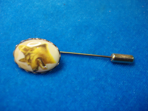 Vintage German Shepherd Head Stick Pin | Estate Find | Unique Dog Collectible