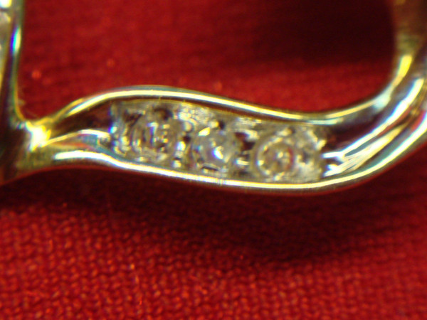 10K Yellow Gold Diamond Heart Slide Pendant - Petite & Sparkling