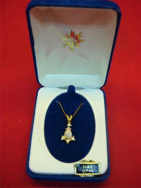 Vintage Gold-Plated Cross Pendant Necklace & Stud Earrings Set - Estate Find, New in Original Box