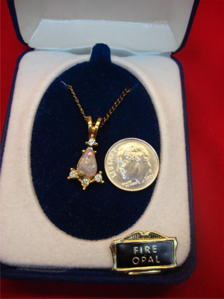 Vintage Gold-Plated Cross Pendant Necklace & Stud Earrings Set - Estate Find, New in Original Box