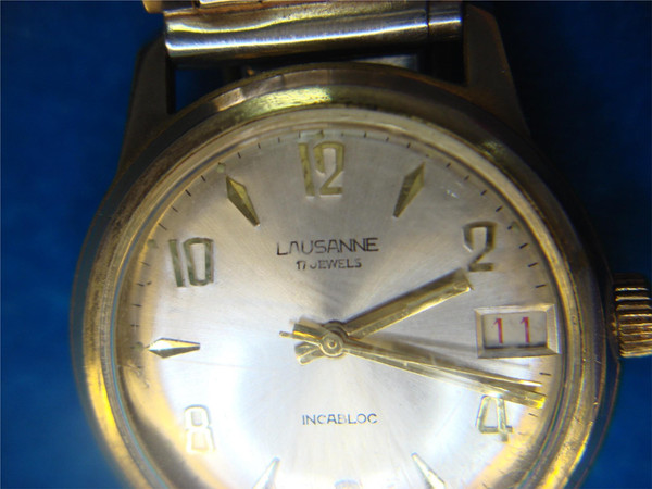Vintage Lausanne Incabloc 17 Jewel Self-Wind Wristwatch - Running, Estate Find