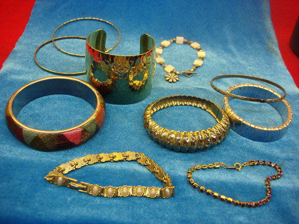 Vintage Costume Bracelet Lot of 10 - Unique Estate Find #15